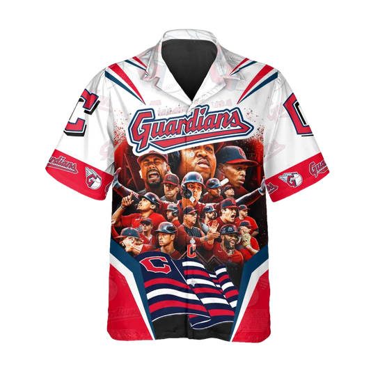 Legends Cleveland Guardians Hawaiian Shirt, Cleveland Guardians Aloha Shirt, MLB Hawaiian Shirt Moonbestprint
