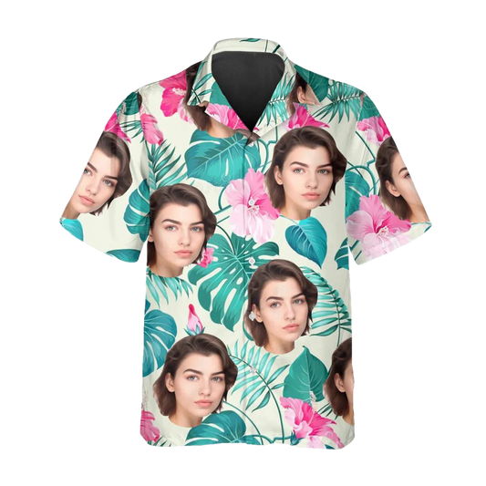 Floral Pattern Custom Hawaiian Shirt, Personalized Hawaiian Shirts Moonbestprint