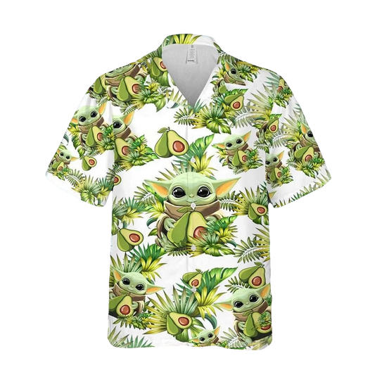 Star Wars Hawaiian Shirt, Baby Yoda Hawaiian Shirt, Star Wars Hawaiian Shirt Mens Moonbestprint
