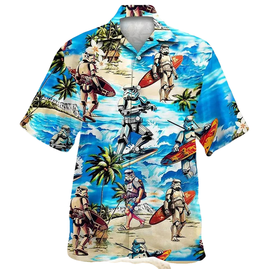Star Wars Hawaiian Shirt, Stormtrooper Hawaiian Shirt Moonbestprint