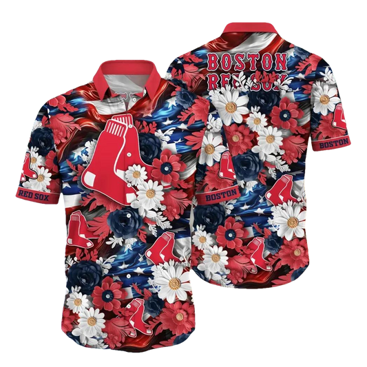 Boston Red Sox MLB Aloha Hawaiian Shirt 2, MLB Hawaiian Shirt Moonbestprint
