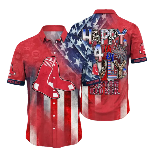 Boston Red Sox MLB Aloha Hawaiian Shirt 1, MLB Hawaiian Shirt Moonbestprint
