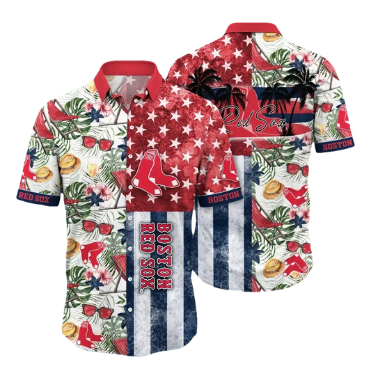 Boston Red Sox MLB Flower Aloha Hawaiian Shirt 11, MLB Hawaiian Shirt Moonbestprint
