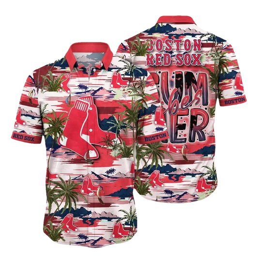 Boston Red Sox MLB Flower Aloha Hawaiian Shirt 8, MLB Hawaiian Shirt Moonbestprint