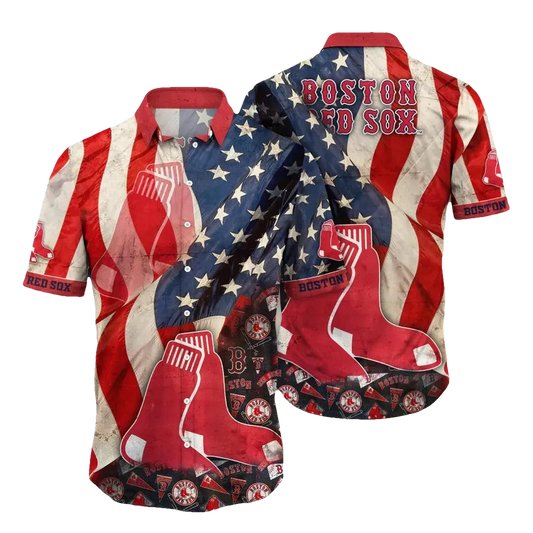 Boston Red Sox MLB Flower Aloha Hawaiian Shirt 9, MLB Hawaiian Shirt Moonbestprint