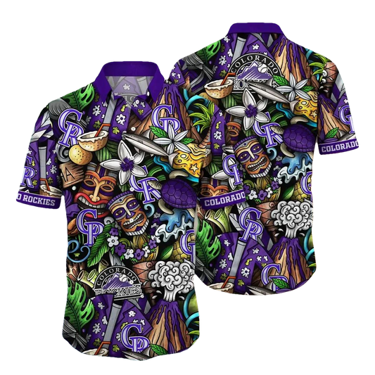 Colorado Rockies MLB Aloha Hawaiian Shirt 3, MLB Hawaiian Shirt Moonbestprint