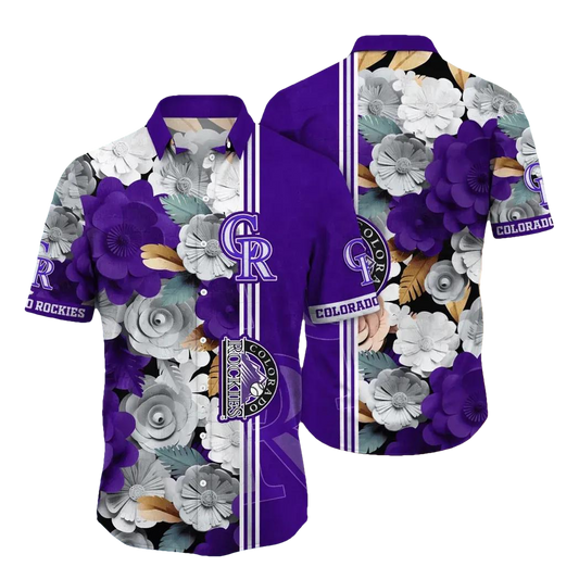 Colorado Rockies MLB Flower Aloha Hawaiian Shirt 14, MLB Hawaiian Shirt Moonbestprint