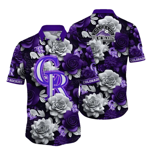 Colorado Rockies MLB Flower Aloha Hawaiian Shirt 17, MLB Hawaiian Shirt Moonbestprint