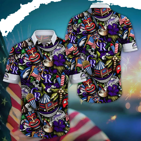 Colorado Rockies MLB Flower Aloha Hawaiian Shirt 19, MLB Hawaiian Shirt Moonbestprint