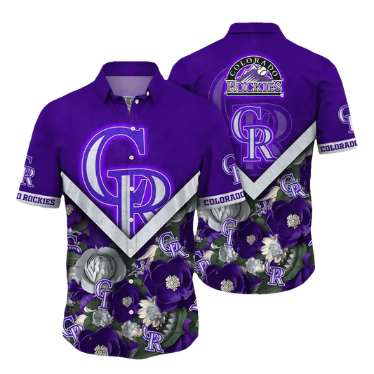 Colorado Rockies MLB Flower Aloha Hawaiian Shirt 4, MLB Hawaiian Shirt Moonbestprint