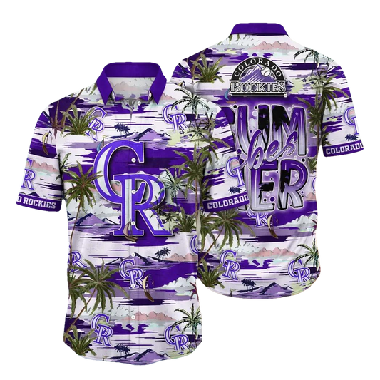 Colorado Rockies MLB Flower Aloha Hawaiian Shirt 7, MLB Hawaiian Shirt Moonbestprint