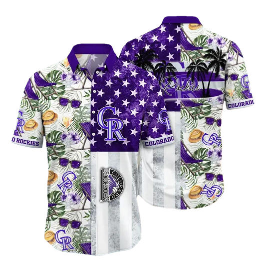 Colorado Rockies MLB Flower Aloha Hawaiian Shirt 8, MLB Hawaiian Shirt Moonbestprint