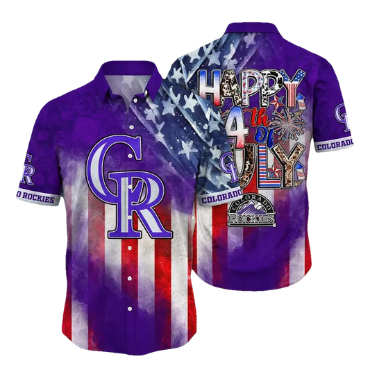 Colorado Rockies MLB Flower Aloha Hawaiian Shirt 9, MLB Hawaiian Shirt Moonbestprint
