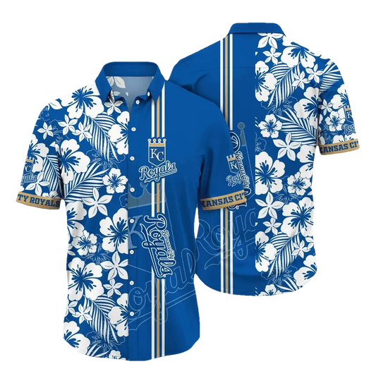 Kansas City Royals MLB Flower Aloha Hawaiian Shirt 14, MLB Hawaiian Shirt Moonbestprint