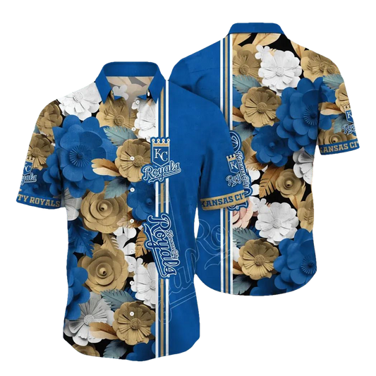 Kansas City Royals MLB Flower Aloha Hawaiian Shirt 16, MLB Hawaiian Shirt Moonbestprint