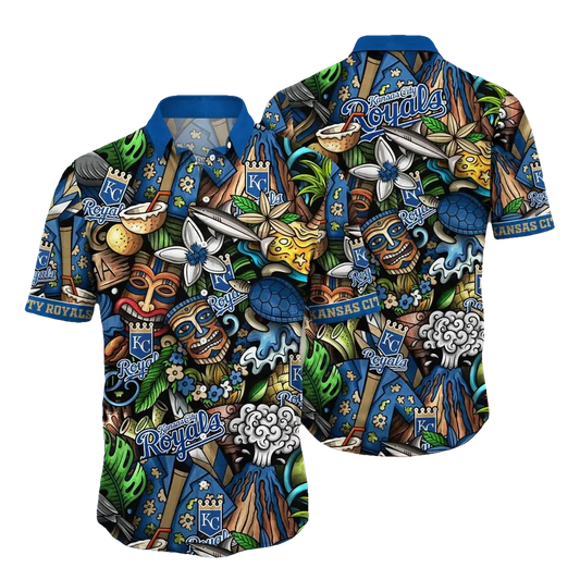 Kansas City Royals MLB Flower Aloha Hawaiian Shirt 4, MLB Hawaiian Shirt Moonbestprint