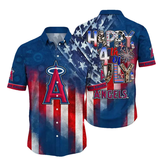 Los Angeles Angels MLB Aloha Hawaiian Shirt 2, MLB Hawaiian Shirt Moonbestprint
