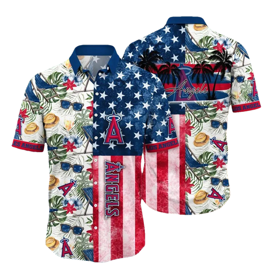 Los Angeles Angels MLB Flower Aloha Hawaiian Shirt 11, MLB Hawaiian Shirt Moonbestprint