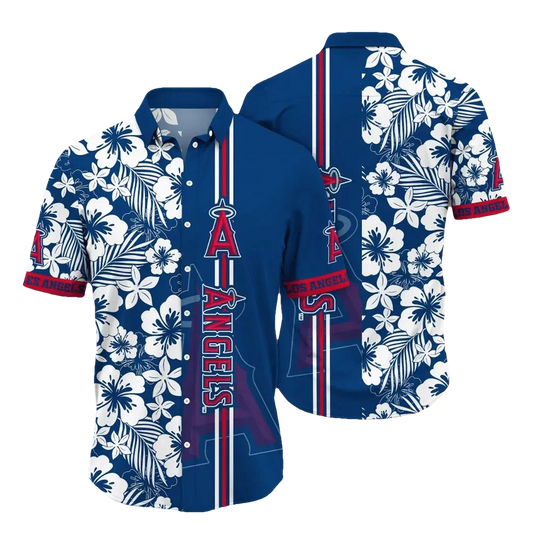 Los Angeles Angels MLB Flower Aloha Hawaiian Shirt 13, MLB Hawaiian Shirt Moonbestprint