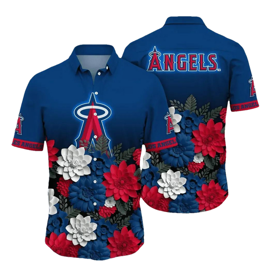 Los Angeles Angels MLB Flower Aloha Hawaiian Shirt 14, MLB Hawaiian Shirt Moonbestprint
