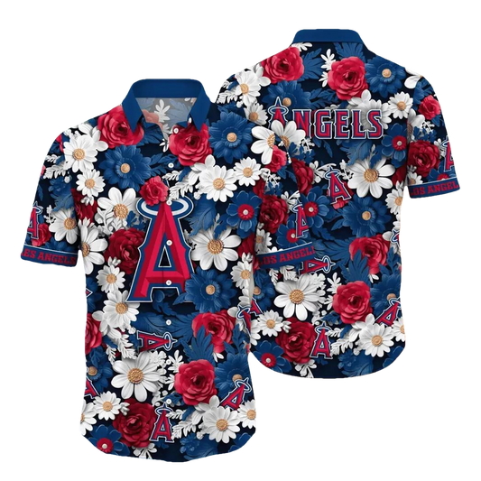 Los Angeles Angels MLB Flower Aloha Hawaiian Shirt 17, MLB Hawaiian Shirt Moonbestprint