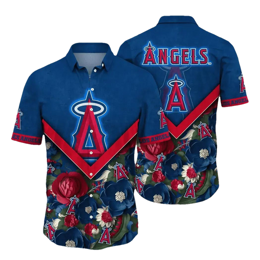 Los Angeles Angels MLB Flower Aloha Hawaiian Shirt 7, MLB Hawaiian Shirt Moonbestprint