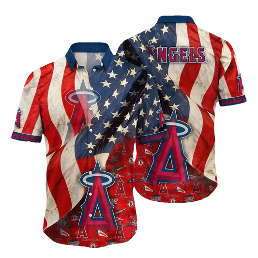 Los Angeles Angels MLB Flower Aloha Hawaiian Shirt 9, MLB Hawaiian Shirt Moonbestprint