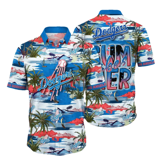 Los Angeles Dodgers MLB Flower Aloha Hawaiian Shirt 10, MLB Hawaiian Shirt Moonbestprint