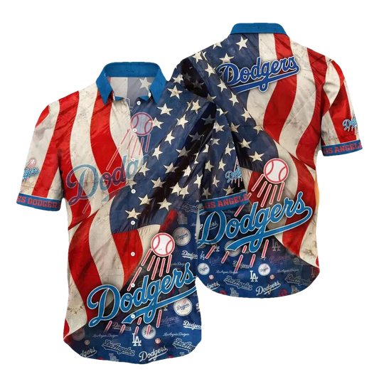 Los Angeles Dodgers MLB Flower Aloha Hawaiian Shirt 12, MLB Hawaiian Shirt Moonbestprint