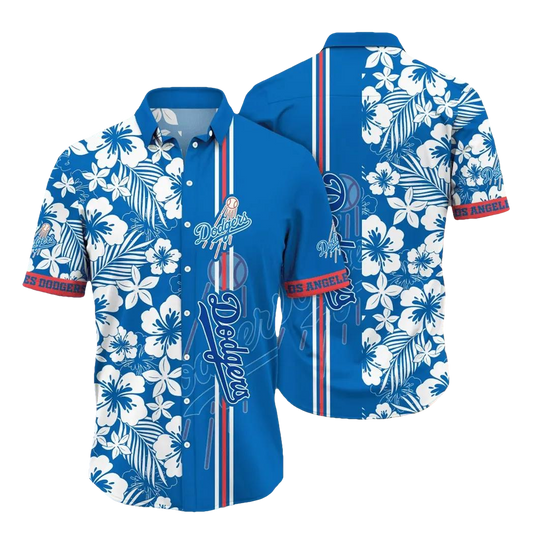 Los Angeles Dodgers MLB Flower Aloha Hawaiian Shirt 15, MLB Hawaiian Shirt Moonbestprint