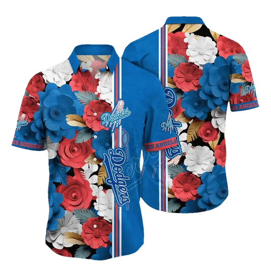 Los Angeles Dodgers MLB Flower Aloha Hawaiian Shirt 17, MLB Hawaiian Shirt Moonbestprint
