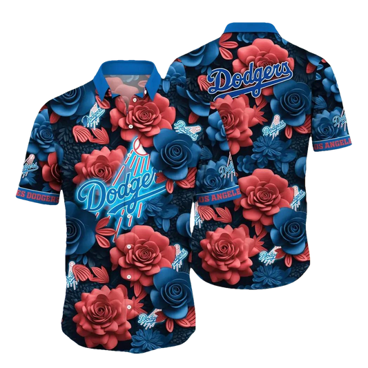 Los Angeles Dodgers MLB Flower Aloha Hawaiian Shirt 19, MLB Hawaiian Shirt Moonbestprint