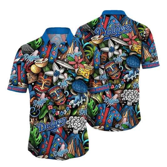 Los Angeles Dodgers MLB Flower Aloha Hawaiian Shirt 5, MLB Hawaiian Shirt Moonbestprint