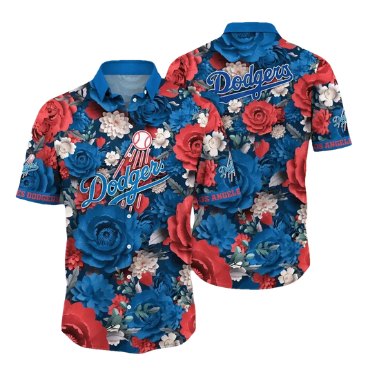 Los Angeles Dodgers MLB Flower Aloha Hawaiian Shirt 7, MLB Hawaiian Shirt Moonbestprint