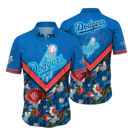 Los Angeles Dodgers MLB Flower Aloha Hawaiian Shirt 8, MLB Hawaiian Shirt Moonbestprint