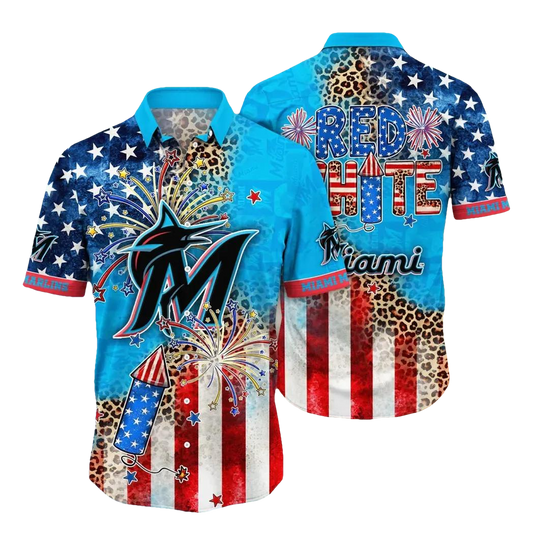 Miami Marlins MLB Aloha Hawaiian Shirt 3, MLB Hawaiian Shirt Moonbestprint