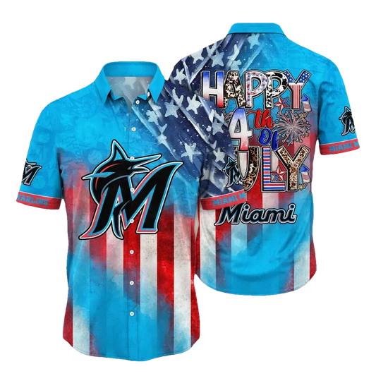 Miami Marlins MLB Aloha Hawaiian Shirt, MLB Hawaiian Shirt Moonbestprint
