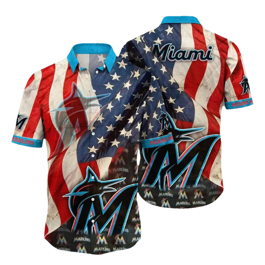 Miami Marlins MLB Flower Aloha Hawaiian Shirt 11, MLB Hawaiian Shirt Moonbestprint