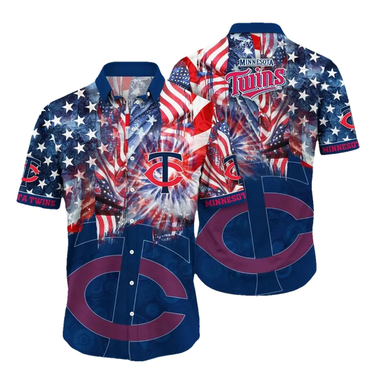 Minnesota Twins MLB Flower Aloha Hawaiian Shirt 12, MLB Hawaiian Shirt Moonbestprint