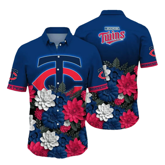 Minnesota Twins MLB Flower Aloha Hawaiian Shirt 16, MLB Hawaiian Shirt Moonbestprint