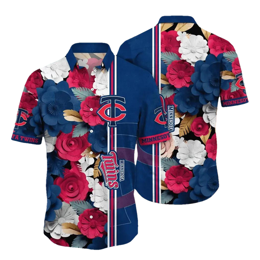 Minnesota Twins MLB Flower Aloha Hawaiian Shirt 15, MLB Hawaiian Shirt Moonbestprint