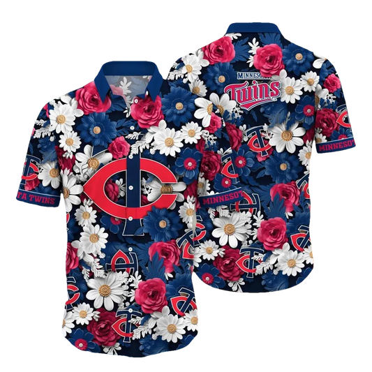 Minnesota Twins MLB Flower Aloha Hawaiian Shirt 18, MLB Hawaiian Shirt Moonbestprint