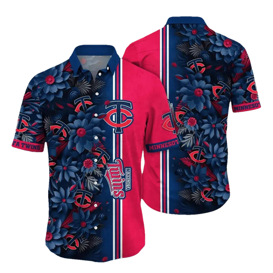 Minnesota Twins MLB Flower Aloha Hawaiian Shirt 6, MLB Hawaiian Shirt Moonbestprint