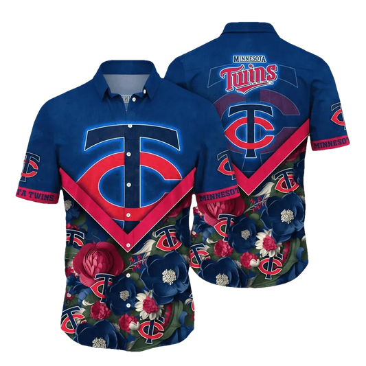Minnesota Twins MLB Flower Aloha Hawaiian Shirt 7, MLB Hawaiian Shirt Moonbestprint