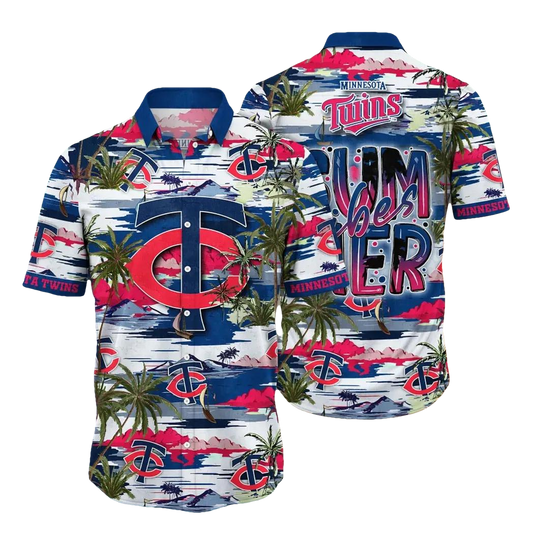 Minnesota Twins MLB Flower Aloha Hawaiian Shirt 9, MLB Hawaiian Shirt Moonbestprint