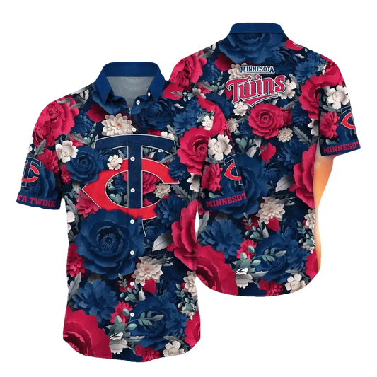 Minnesota Twins MLB Flower Aloha Hawaiian Shirt 8, MLB Hawaiian Shirt Moonbestprint