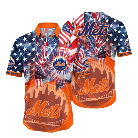 New York Mets MLB Flower Aloha Hawaiian Shirt 10, MLB Hawaiian Shirt Moonbestprint