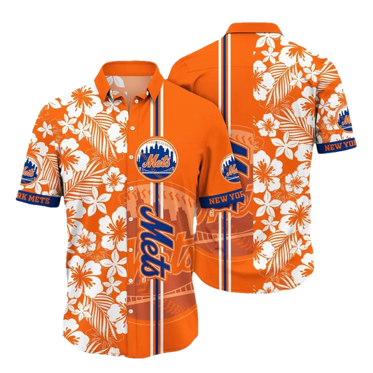New York Mets MLB Flower Aloha Hawaiian Shirt 13, MLB Hawaiian Shirt Moonbestprint