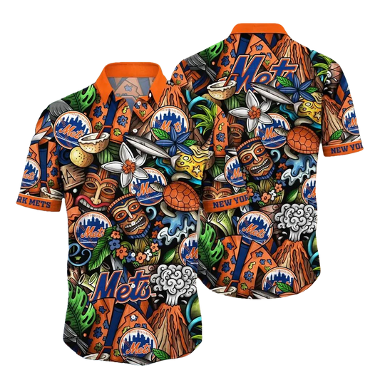 New York Mets MLB Flower Aloha Hawaiian Shirt 4, MLB Hawaiian Shirt Moonbestprint