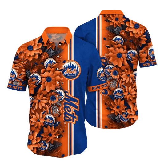 New York Mets MLB Flower Aloha Hawaiian Shirt 7, MLB Hawaiian Shirt Moonbestprint